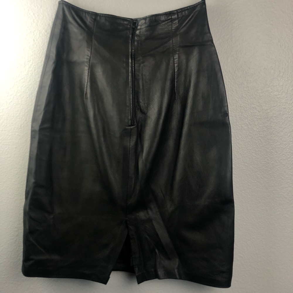 Leather skirt